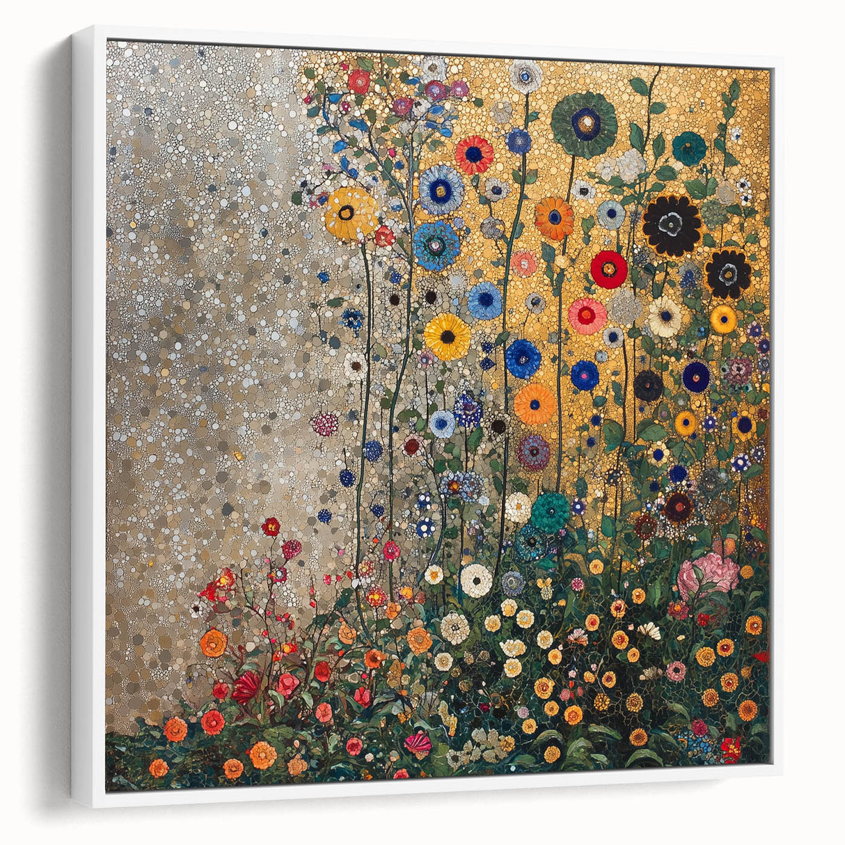 Colorful Abstract Floral Wall Art – Contemporary Botanical Print
