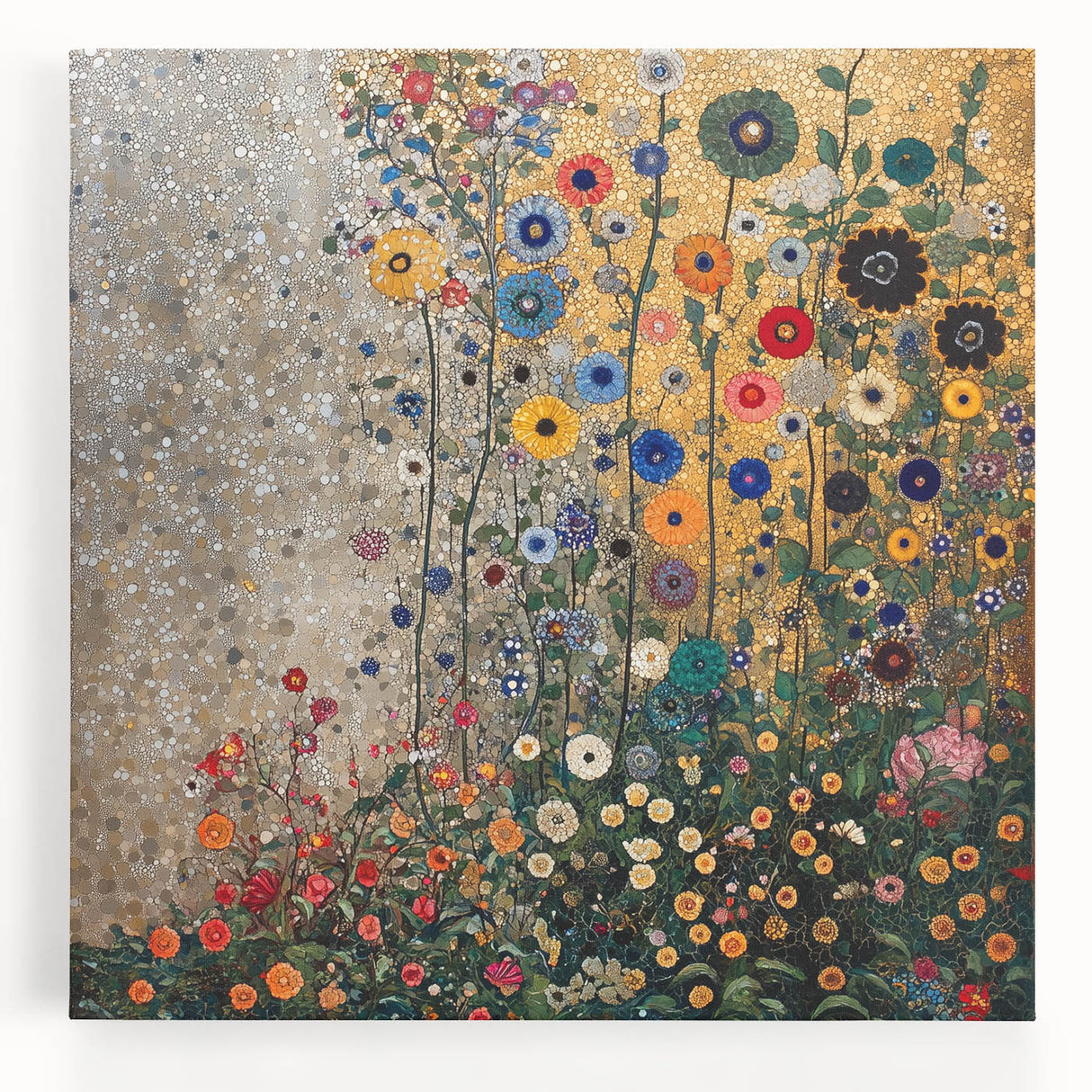 Colorful Abstract Floral Wall Art – Contemporary Botanical Print