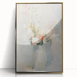 Minimalist Abstract Floral Wall Art – Elegant Pastel Canvas Print