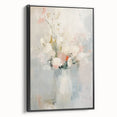 Minimalist Abstract Floral Wall Art – Elegant Pastel Canvas Print