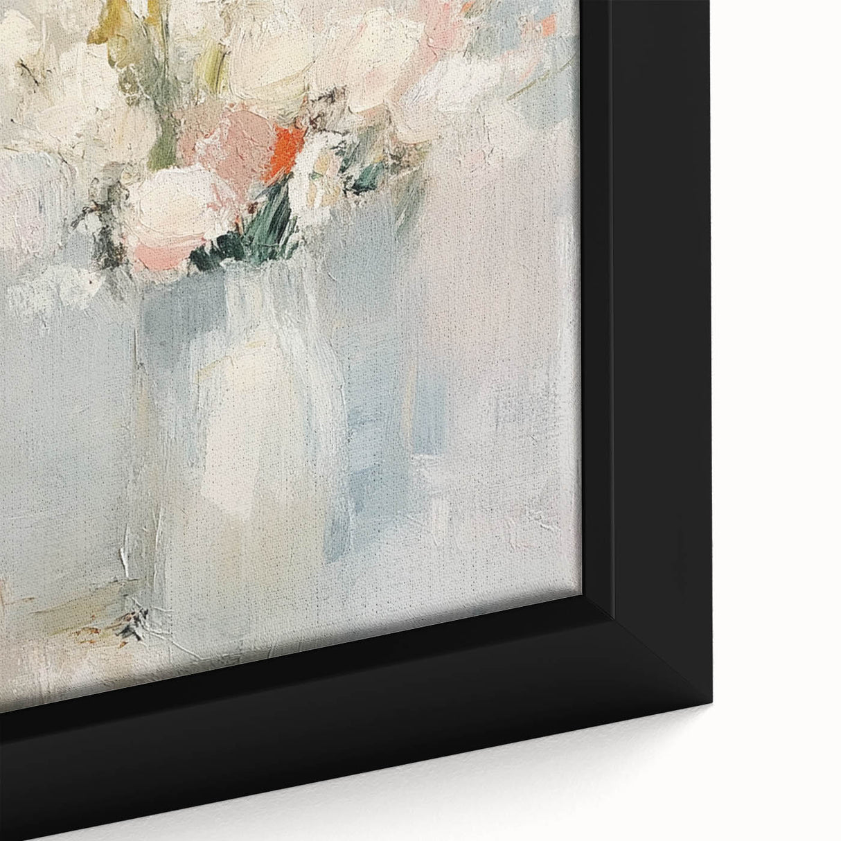 Minimalist Abstract Floral Wall Art – Elegant Pastel Canvas Print
