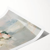 Minimalist Abstract Floral Wall Art – Elegant Pastel Canvas Print