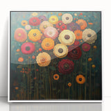 Vibrant Abstract Floral Wall Art – Bold Botanical Canvas Print