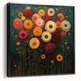 Vibrant Abstract Floral Wall Art – Bold Botanical Canvas Print