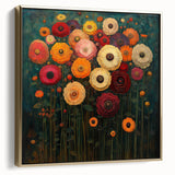 Vibrant Abstract Floral Wall Art – Bold Botanical Canvas Print