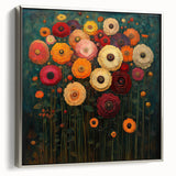 Vibrant Abstract Floral Wall Art – Bold Botanical Canvas Print