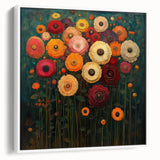 Vibrant Abstract Floral Wall Art – Bold Botanical Canvas Print