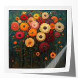 Vibrant Abstract Floral Wall Art – Bold Botanical Canvas Print