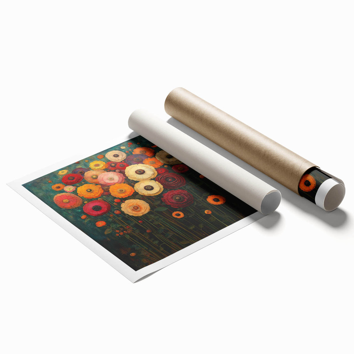 Vibrant Abstract Floral Wall Art – Bold Botanical Canvas Print
