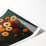 Vibrant Abstract Floral Wall Art – Bold Botanical Canvas Print