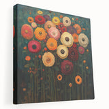 Vibrant Abstract Floral Wall Art – Bold Botanical Canvas Print