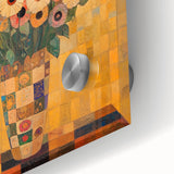 Bold Abstract Floral Wall Art – Colorful Geometric Canvas Print