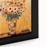 Bold Abstract Floral Wall Art – Colorful Geometric Canvas Print