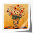 Bold Abstract Floral Wall Art – Colorful Geometric Canvas Print