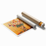 Bold Abstract Floral Wall Art – Colorful Geometric Canvas Print