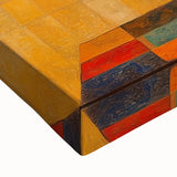 Bold Abstract Floral Wall Art – Colorful Geometric Canvas Print