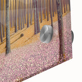 Golden Forest Abstract Wall Art – Soft Floral Nature Canvas Print