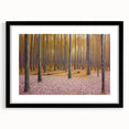 Golden Forest Abstract Wall Art – Soft Floral Nature Canvas Print