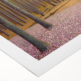 Golden Forest Abstract Wall Art – Soft Floral Nature Canvas Print