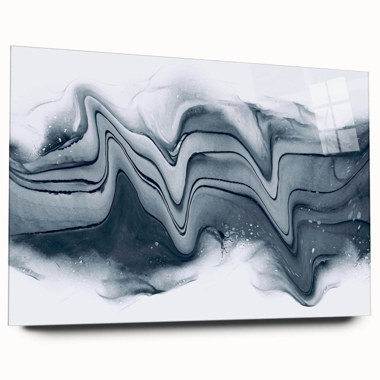 Modern Fluid Art Prints – Monochrome Black & White Canvas Decor