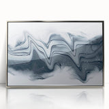 Modern Fluid Art Prints – Monochrome Black & White Canvas Decor