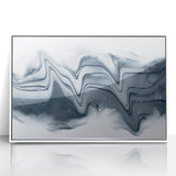 Modern Fluid Art Prints – Monochrome Black & White Canvas Decor