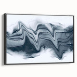 Modern Fluid Art Prints – Monochrome Black & White Canvas Decor