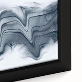 Modern Fluid Art Prints – Monochrome Black & White Canvas Decor