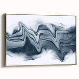 Modern Fluid Art Prints – Monochrome Black & White Canvas Decor