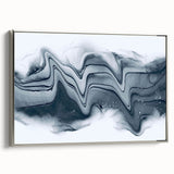 Modern Fluid Art Prints – Monochrome Black & White Canvas Decor