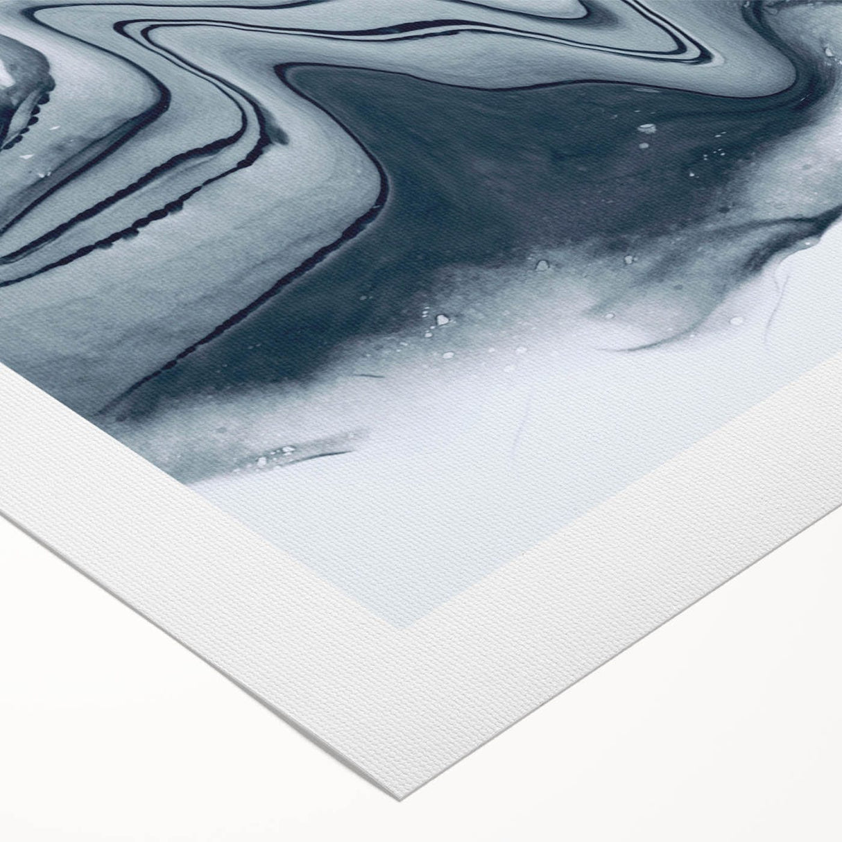 Modern Fluid Art Prints – Monochrome Black & White Canvas Decor