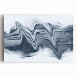 Modern Fluid Art Prints – Monochrome Black & White Canvas Decor