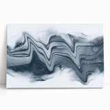 Modern Fluid Art Prints – Monochrome Black & White Canvas Decor