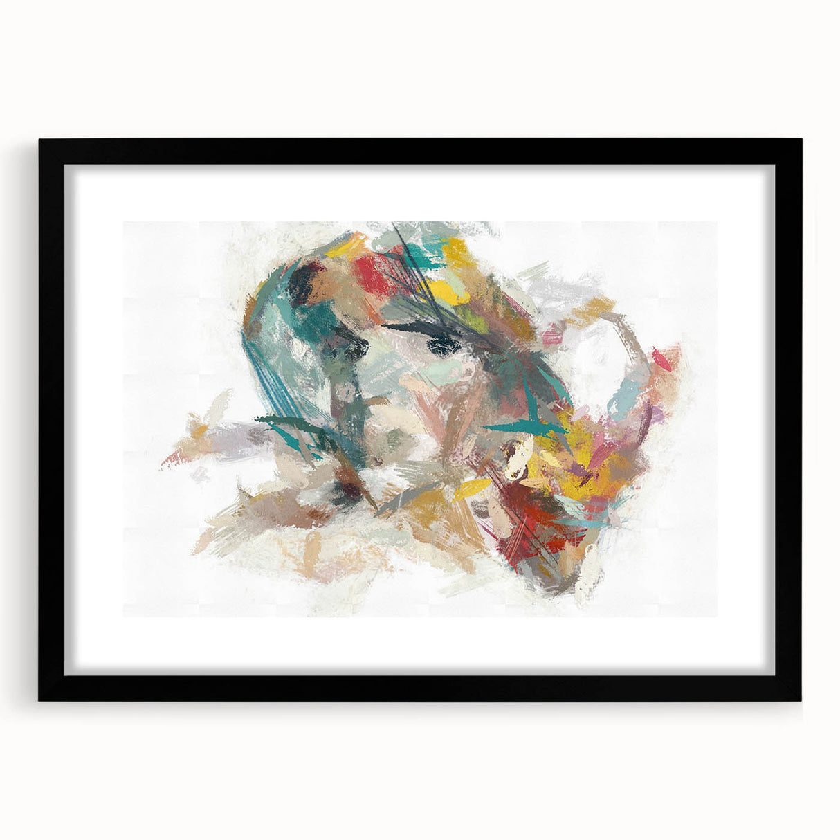 Expressive Woman's Portrait – Contemporary Abstract Art Piece