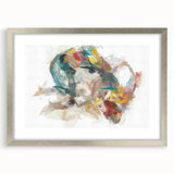 Expressive Woman's Portrait – Contemporary Abstract Art Piece