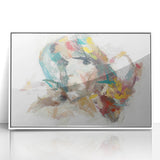 Expressive Woman's Portrait – Contemporary Abstract Art Piece