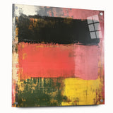 Bold Abstract Expressionist Wall Art – Modern Color-Block Canvas