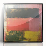 Bold Abstract Expressionist Wall Art – Modern Color-Block Canvas