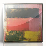 Bold Abstract Expressionist Wall Art – Modern Color-Block Canvas