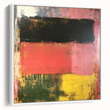 Bold Abstract Expressionist Wall Art – Modern Color-Block Canvas
