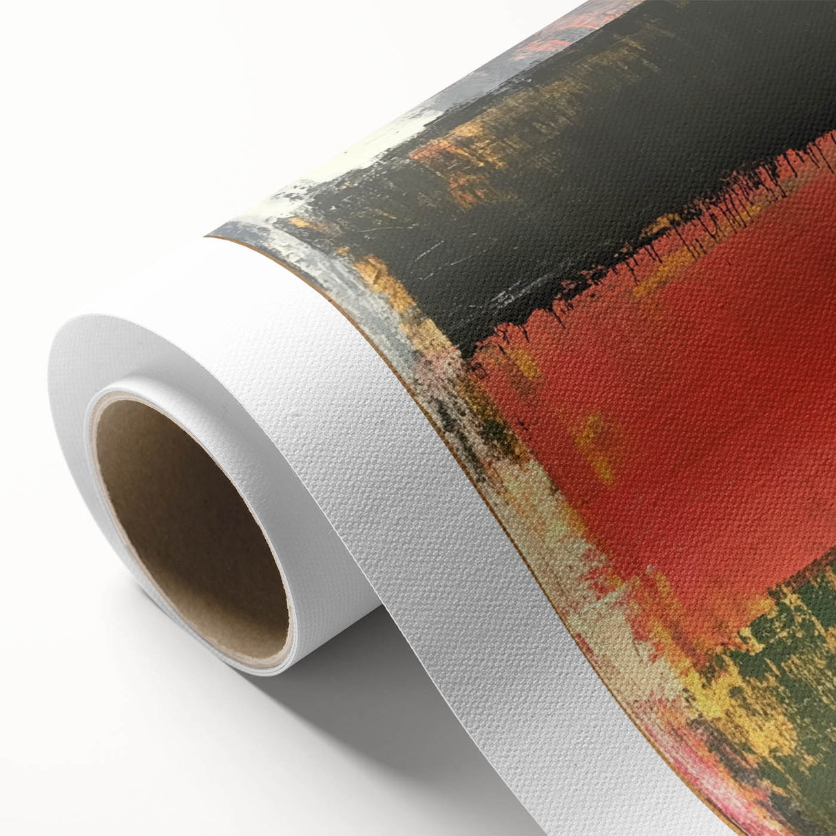 Bold Abstract Expressionist Wall Art – Modern Color-Block Canvas
