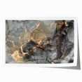 High-End Abstract Wall Decor – Dark Gray & Gold Canvas