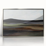 Earthen Harmony Abstracts - Calm Landscape Abstract Art in Earth Tones