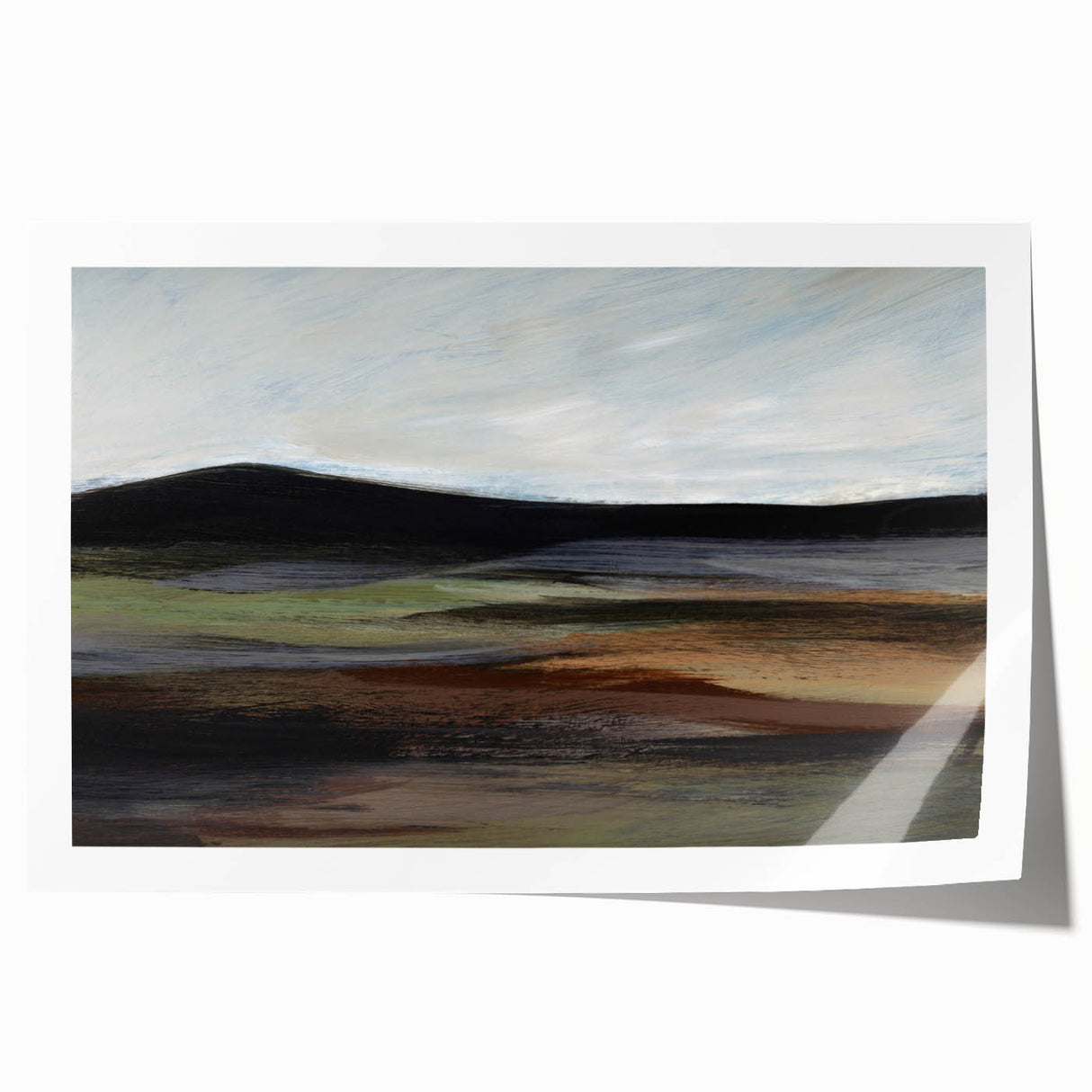 Earthen Harmony Abstracts - Calm Landscape Abstract Art in Earth Tones