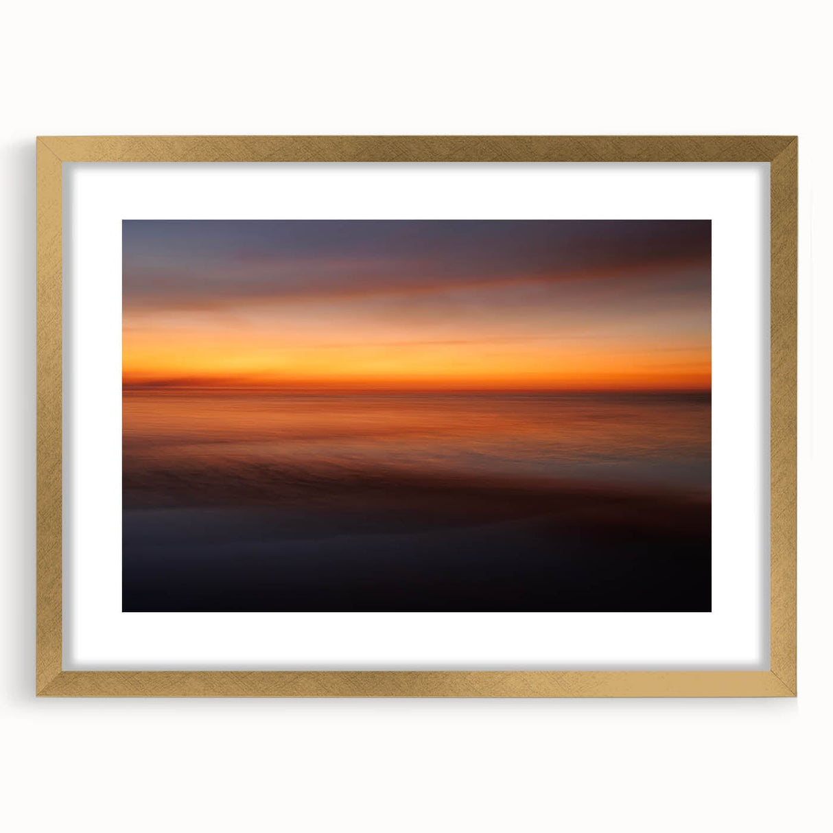 Golden Horizon – Fine Art Photography Print of a Sunset Reflection