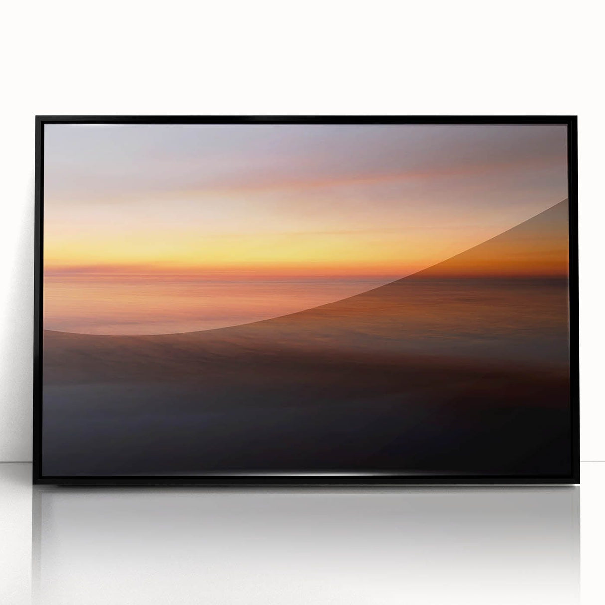 Golden Horizon – Fine Art Photography Print of a Sunset Reflection