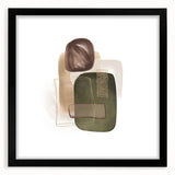 Geometric minimalist abstract wall art – modern earthy decor