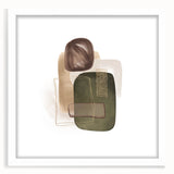 Geometric minimalist abstract wall art – modern earthy decor