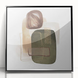 Geometric minimalist abstract wall art – modern earthy decor