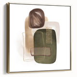 Geometric minimalist abstract wall art – modern earthy decor